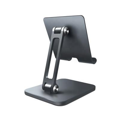 China Roc Amazon Universal Hot Selling Dustproof Portable Adjustable Large Foldable Aluminum Stand Tablet Holder Mount Tablet Mobile Phone Holder for sale