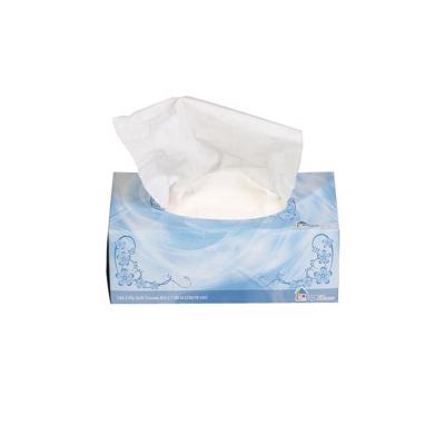 China Pocket Tissue Box Package Printed 2 Ply Embossing Durable Daily Facial Cleansing White Tissue for sale