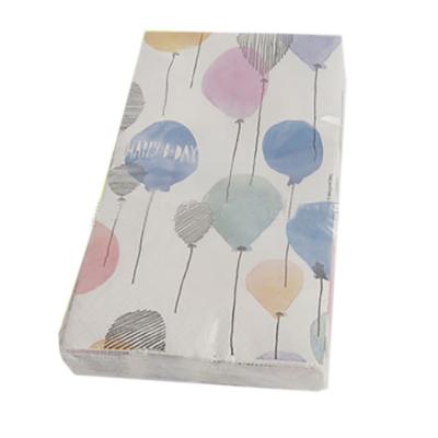 China Cute Balloon Pattern Printed Paper Made Disposable Napkin Tissue for sale