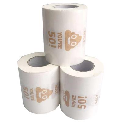 China Happy 50th Birthday Toilet Paper Prank Home Decorations, Party Supplies Favors Toilet Paper Core Tissue Funny Gag Gift for sale