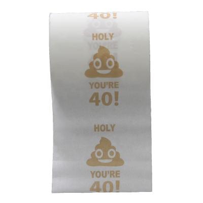 China Happy Fortieth Birthday Toilet Paper Prank Home Decorations, Party Supplies Favors Toilet Paper Core Tissue Funny Gag Gift for sale