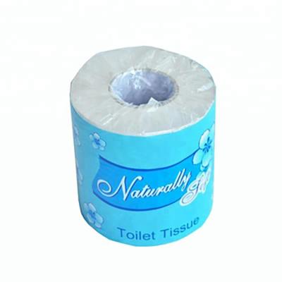 China Household Newspaper 2 Ply 100% Pulp White Color Toilet Paper Tissue Paper Roll / Virgin Toilet Paper for sale