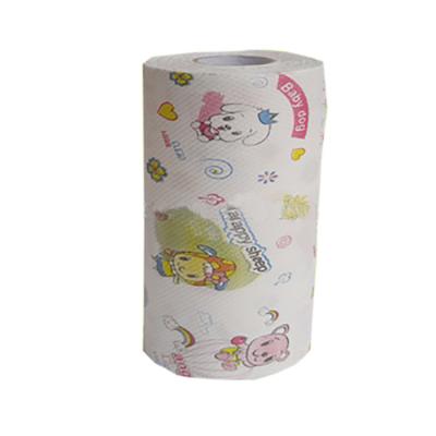 China Cute Printing Hotel Cheap Price Towels Paper Kitchen 2 Ply Restaurant Tissue Paper Roll for sale