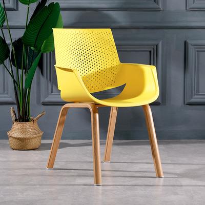 China Free Sample Stackable PP Seat Iron Transfer Leg Armchair High Quality Multicolor 2022 Plastic Restaurant Cafe Black Dining Chair for sale