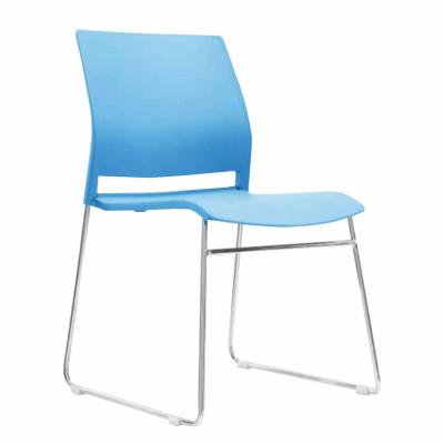 China Modern design stackable commerical plastic visitor chair furniture stackable conference training chair for sale