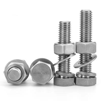 China Industrial Pure Titanium Hex Head Bolt Nut Suit With Washer Assembly for sale