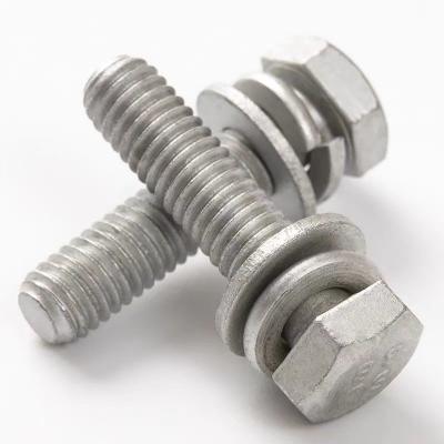 China Hex Head Bolts and Plain Washers, Spring Washers Assemblies Standard of Bolt: GB 5783; Washer:GB 9074.24 &. GB 9074.26 for sale