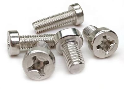 China Anti Corrosion SS Cross Recessed Screw , Fully Threaded Cheese Head Screw for sale