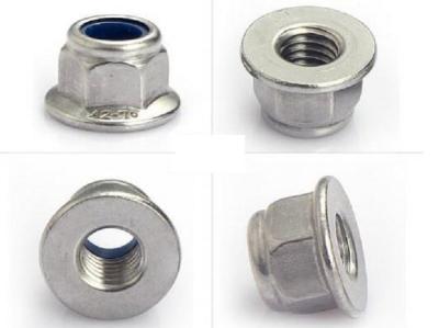 China Prevailing Torque Type Hex Flange Nut Grade 8 10 With Non Metallic Insert for sale