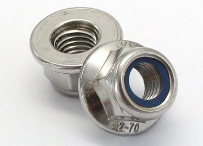 China High Strength Hex Flange Nut , Prevailing Torque Type Hexagon Flange Nut for sale