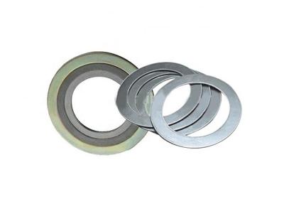 China Metallic Spiral Wound Gasket Plain Surface Stainless Steel With Filler for sale