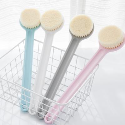 China Factory Wholesale 100% All Natural Natural Vegan Sisal Bristle Exfoliating Brush Handle Bamboo Wooden Shower Body Bath Dry Brush for sale