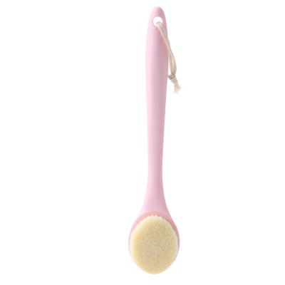 China All Natural Popular Bath Long Handled Plastic Shower Back Sweep Scrubber Skin Cleaning Brushes Body For Bathroom Accessories Cleansing Tool for sale