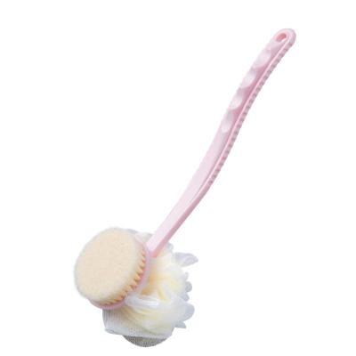 China All Natural Shower Body Brush with Bristles and Loofah, Back Scrubber Mesh Sponge Bath with 16