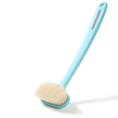 China All Natural Soft Plastic Bathroom Back Cleaner Body Shower Sponge Bath Brush With Long Handle for sale