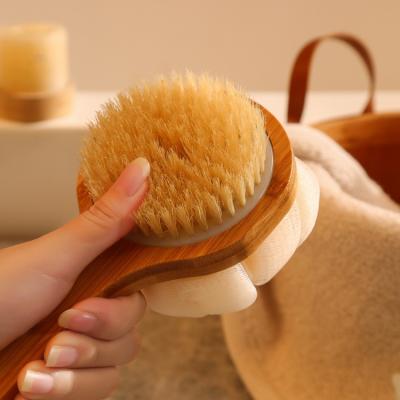 China All Natural Long Handle Electric Bath Body Brush Silicone Shower Scrubber Body Brush for sale