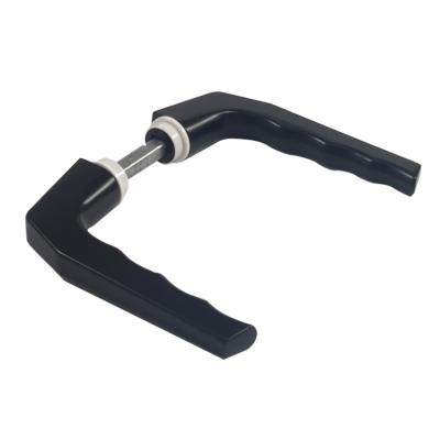 China New Arrival Modern Cheap Black Emergency Exit Square Door Handles Simple Design No Base To Kuwait Middle East for sale