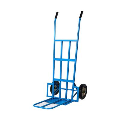 China Foldable Two Wheel Trolley  Heavy duty foldable industrial tool folding hand carts Wheelbarrows for sale