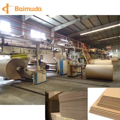 China Food Face Corrugated Paper Roll Wrapper Single B Flute Single Slap Corrugator Machine for sale