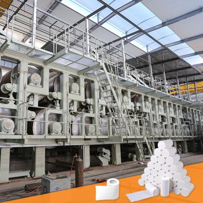 China Paper Industry Automatic Toilet Paper Small Tissue Paper Making Pulp Machine for sale