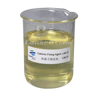 China Viscosity 350-650 Cps Cationic Fixing Agent Low Molecular Weight High Efficiency for sale