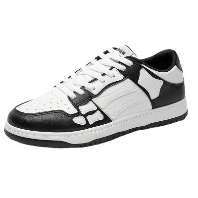 China Black and White Color Matching Breathable Low-cut Student Low-cut Breathable Fashion Style Explosive Men's Shoes Casual Sneakers for sale