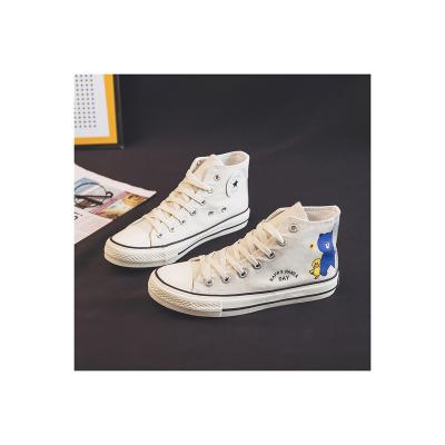 China Popular Producing PVC Canvas Shoes New Embroidery Canvas Shoes Women Canvas Shoes for sale