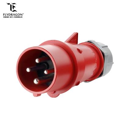 China 16 amp CE certificated 4 pole industrial equipment installation fitting Connector for aviation and dock for sale