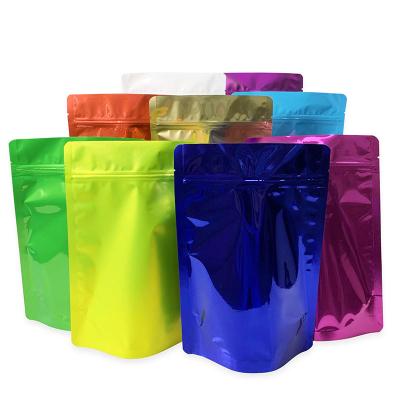 China Wholesale price BIODEGRADABLE color empty aluminum foil food packaging bag/plastic packaging bag, vertical zipper bag which can be repeatedly s for sale