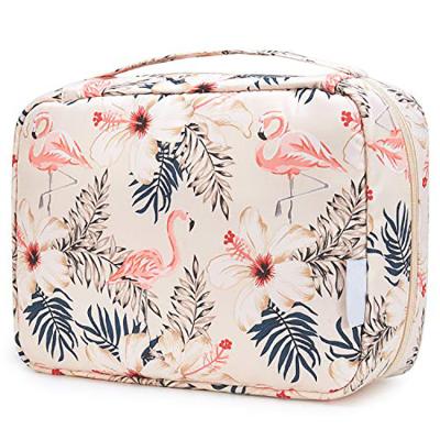 China Fashoion High Quality Women's Waterproof Makeup Bag Storage Multiple Compartments Hooks For Travel Makeup Bag for sale