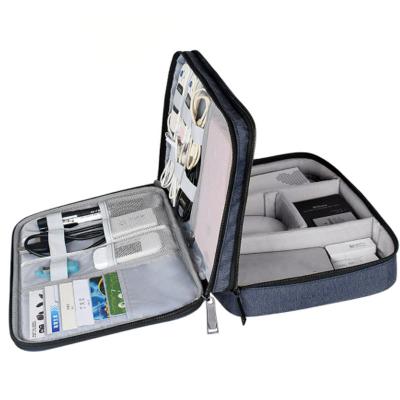 China 100% RPET Multi-Function Waterproof Bag Digital Storage Bag Double Volume Anti-theft Material for sale