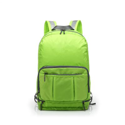 China Fashion Foldable Water Resistant Increasing Backpack Travel Folding Daypack Lightweight Running Recycling Backpack for sale