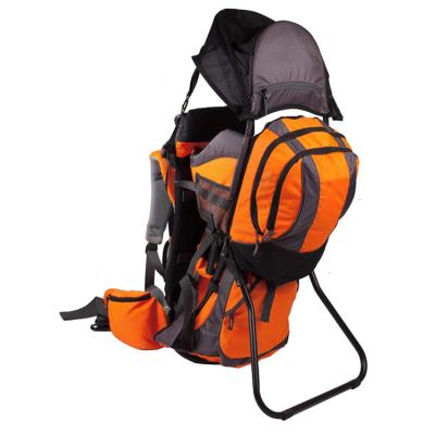 China Nylon Chair Bag Carry Hiking Backpack Outdoor Baby Design Waterproof Custom Folding Baby Camping Backpack for sale