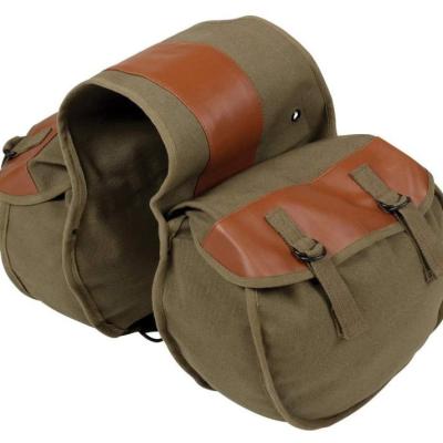 China Canvas Motorcycle Sport Saddle Bag Canvas Bicycle Pack Bag Mountain Bike Bag for sale