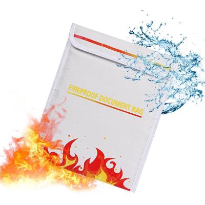 China Documents Bag New Envelope Style Fire Proof Water Resistant Coated Document Bag Resistant And Non-irritating Flame Retardant Pouch for sale