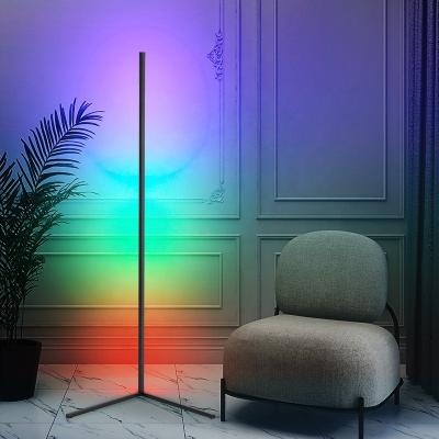 China Europe Decoration Atmosphere Light RGB Modern Nordic Luxury Tripod Corner Led Floor Lamp for sale