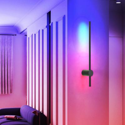 China Modern Minimalist Modern Minimalist RGB Background Wall Living Room Bedroom Sofas Light Mood Design LED Wall Lamp for sale