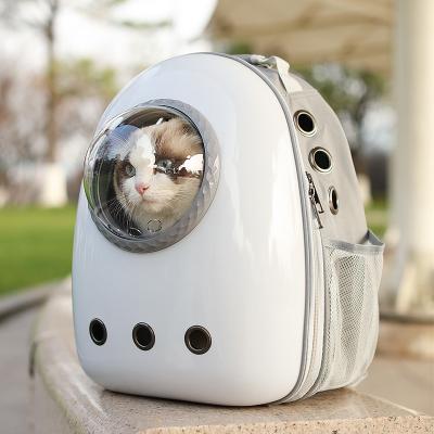 China Outdoor Dog Cat Carrier Bag Pet Travel Bag Outside Space CapsuleBreathable Portable Clear Backpack Pet Carrier Bag for sale