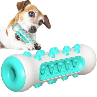 China 2022 Best Selling Durable Natural Rubber TPR Dog Chewing Toy Toothbrush Indestructible Dental Care Dog Brush Stick for sale