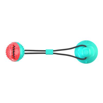 China Viable Hot Selling Wholesale Dog Toy Sucker Chew Rope Toy With Ball for sale