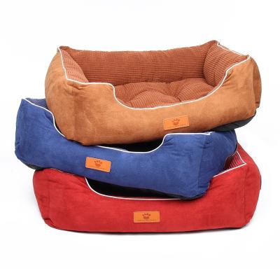 China Hot Selling Breathable Pet Sofa Bed Four Seasons Kennel High Elasticity Dog Bed With Cover Washable Removable Pet Beds Luxury for sale