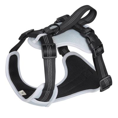 China New Viable Large Mesh Pet Oxford Fabric Dog Chest Strap Vest Type Reflective Breathable Explosion Proof Type Back for sale