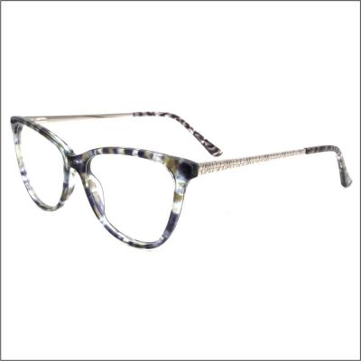 China Reading Optical Frames Glass Women Eye Colorful Acetate Combination Women Eye Glass Frames Plastic for sale