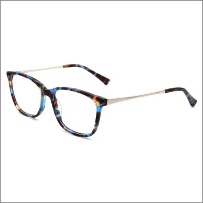 China Reading Eye Glass Acetate Colored Frames Women Fashion Optical Glasses for sale