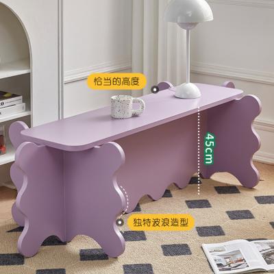 China Light Luxury Petal Shoe Stool Household Stool Low Stool Modern Simple Movable Living Room Bench for sale