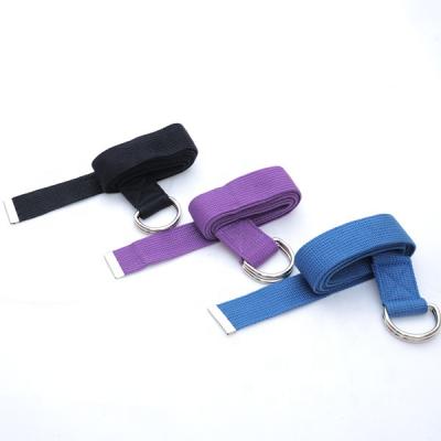 China 100% Cotton D-Ring Belt Yoga Mat Strap Yoga Carry Strap Yoga Accessory Yoga D-Ring Belt Yoga Strap for sale