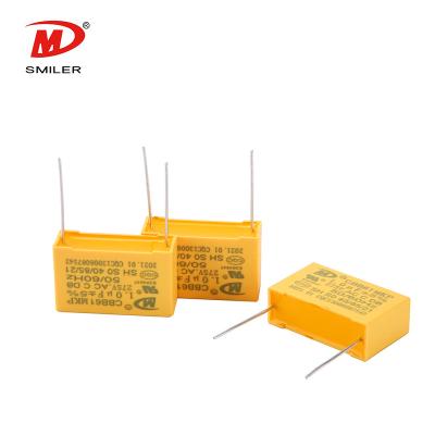 China CBB61 MKP AC Motor Capacitors 1.0uF 275V 50/60Hz Boarding and Handling S0 40/85/21 for sale