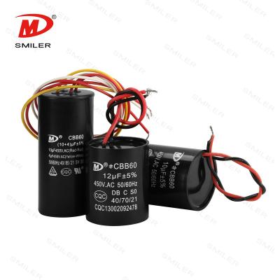 China Motor Smiler 30uf cbb60 motor capacitor for air conditioner for sale