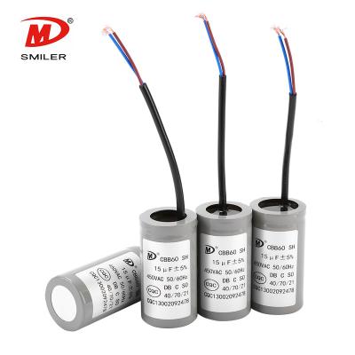 China motor capacitor cbb60 capacitor 20uf cbb60 50/60hz 40/85/21 for sale