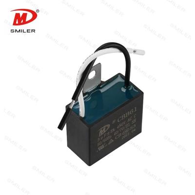 China AC Motor SMILER Fan Motor Run Capacitor 8uF 450V CBB61 Capacitors for sale